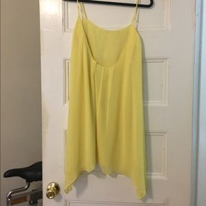 ❌SOLD❌BCBGENERATION YELLOW SPAGHETTI STRAP DRESS❌SOLD❌